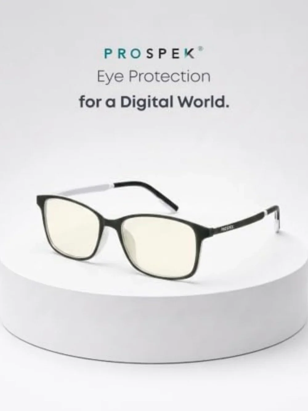 Stylish Blue Light Blocking Glasses for Computer & Reading, +3.00 Strength